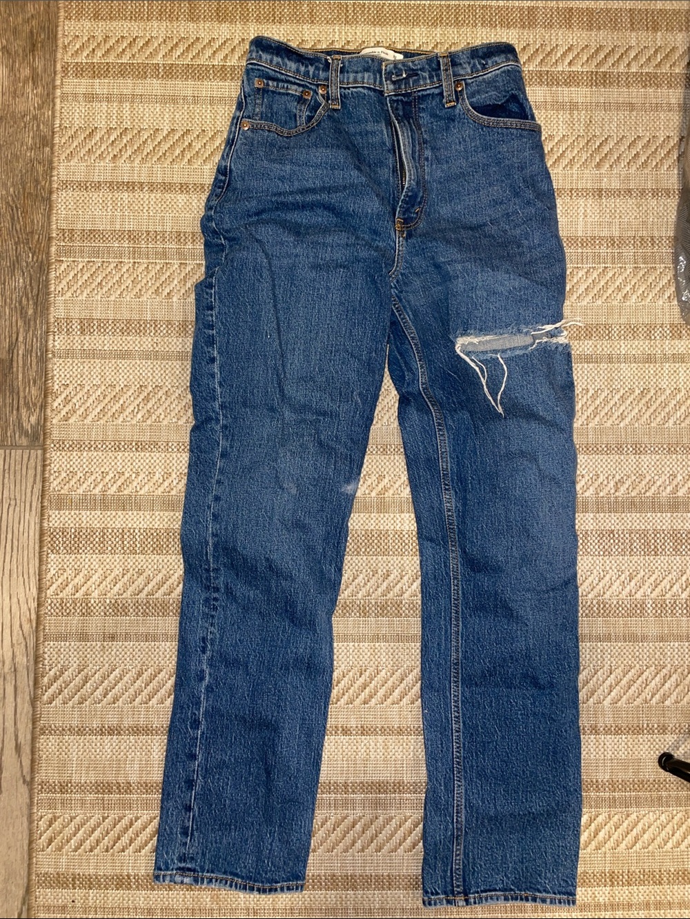 Abercrombie & Fitch Women's Straight Leg Jeans - Blue